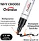 Paint Marker Pens - 6 Colors Permanent Oil Based Paint Markers, Medium Tip, Quick Dry and Waterproof Assorted Color Marker for Metal, Wood, Fabric, Plastic, Rock Painting, Stone, Mugs, Canvas, Glass